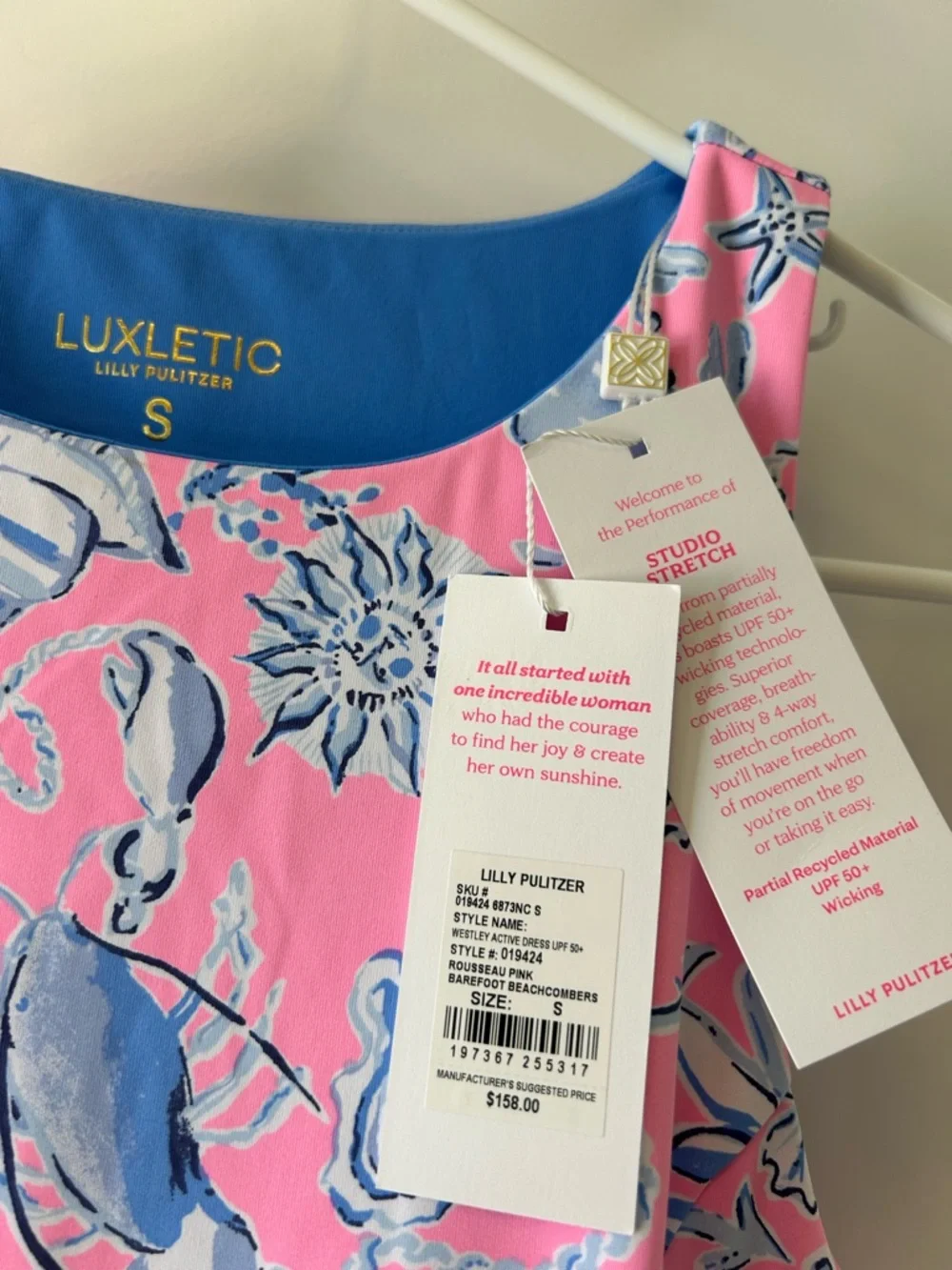 Lilly Pulitzer Luxletic Athletic dress w shorts and built in bra - Picture 2 of 7